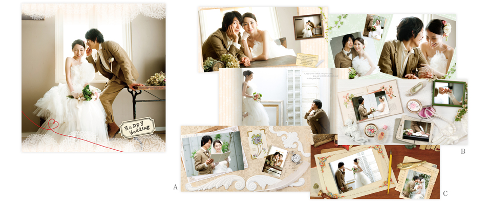 wedding�p32�y�[�W�e���v���[�g�A���o��